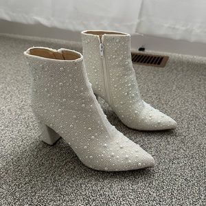 Betsy Johnston pearled boots